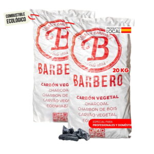 Pack 2 Sacos de carbón vegetal de encina