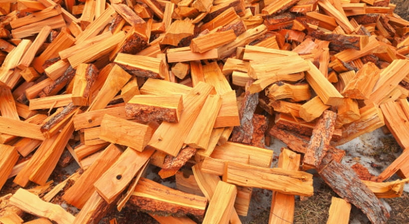 Astillas de pino para encender