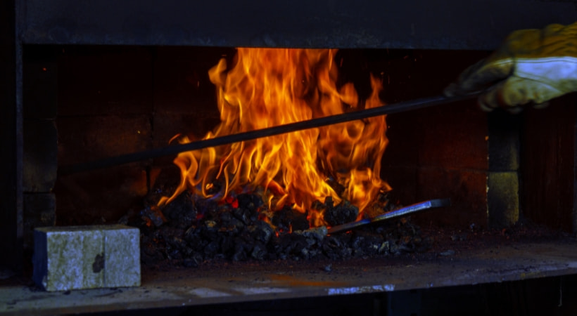 Carbón de brezo para fragua, forja y herrería